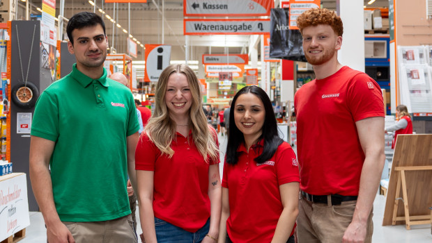 Ein Teil des Bauhaus-Tiktok-Teams. Ein Teil des Bauhaus-Tiktok-Teams.