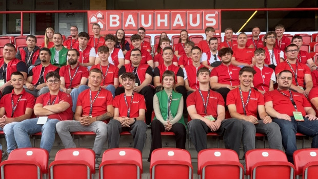 Die Berliner Bauhaus-Azubis waren zu Gast im Stadion von Union Berlin.