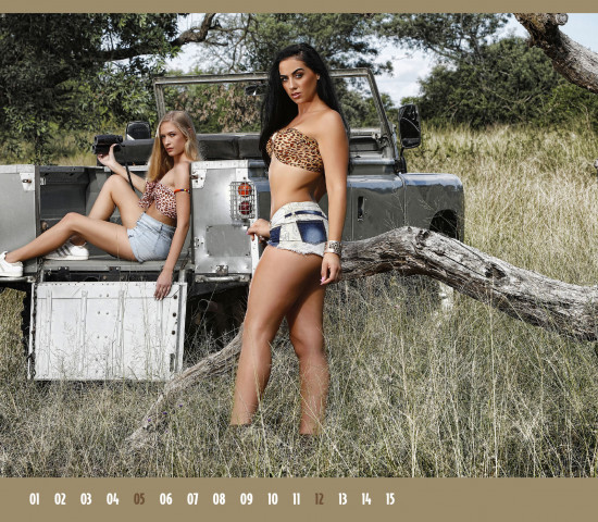 Eine kleine Auswahl an Motiven des Liqui Moly-Erotikkalenders 2020.