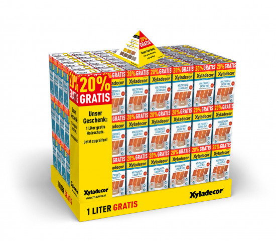 Am POS wird die Jubiläumsaktion aufmerksamkeitsstark in Szene gesetzt.