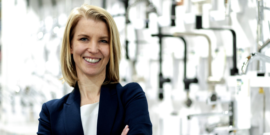 Die 39-Jährige leitet seit knapp vier Jahren die Marketingabteilung bei dem Sanitärspezialisten.&nbsp;