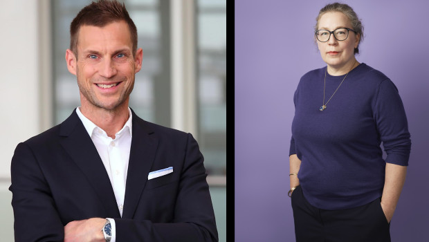 Markus Disselhoff und Christina Garth erklären die Designpreis-Gewinner. Markus Disselhoff und Christina Garth erklären die Designpreis-Gewinner.