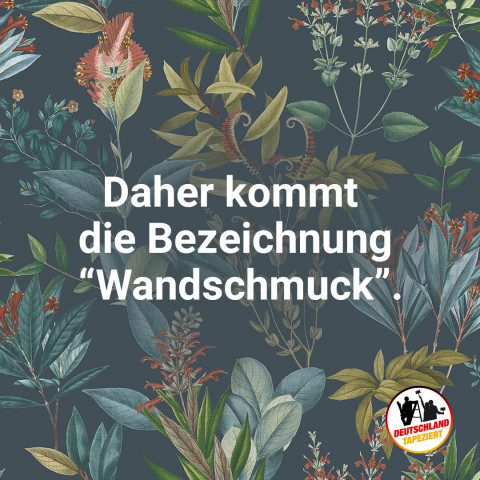 Die Kampagne "Deutschland tapeziert" tritt mit einem eigenen Logo und verschiedenen Kampagnenmotiven auf.