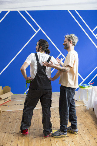 Mit FrogTape lassen sich kreative Wandprojekte umsetzen.