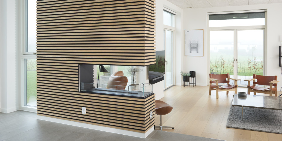 Die Paneele schlucken Geräusche und dienen als gestalterisches Element.&nbsp;