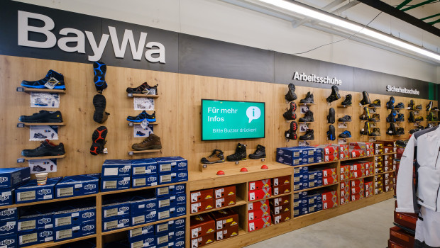 Der neue Profi Shop der Baywa verfügt über eine Reihe digitaler Elemente. Der neue Profi Shop der Baywa verfügt über eine Reihe digitaler Elemente.