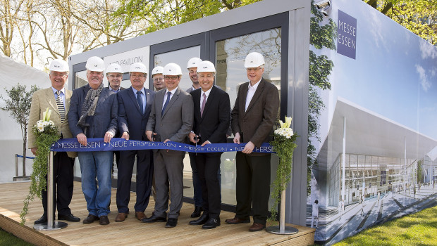 Mit der Eröffnung des Info-Pavillons startete gestern die Modernisierung der Messe Essen in ihre erste Bauphase.