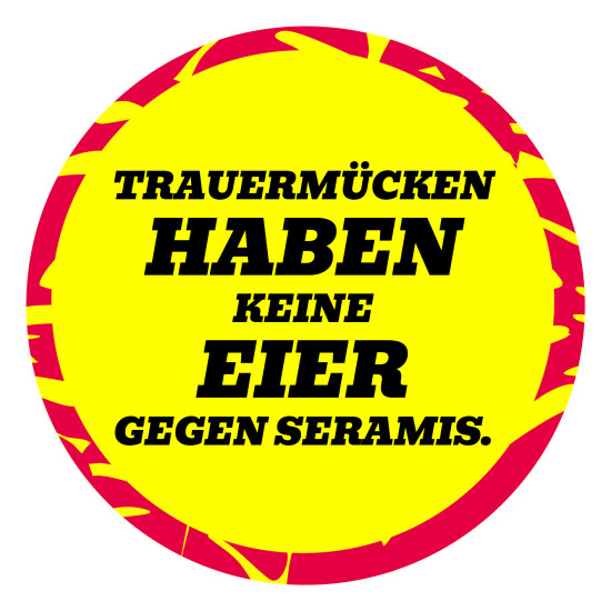 Die Regalwobbler greifen die USPs mit pfiffigen Sprüchen auf.&nbsp;