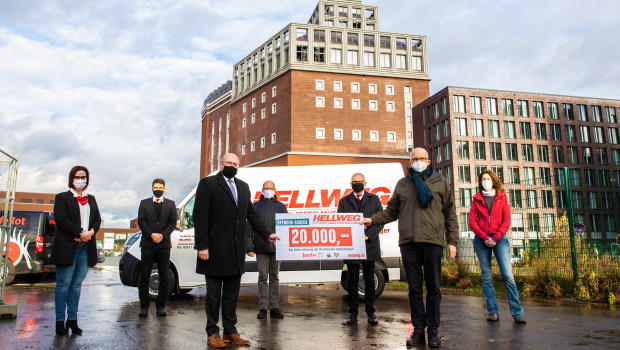 20.000 Euro gingen an Bodo, Gast-Haus, Kana-Suppenküche und den&nbsp;Wärmebus in Dortmund.