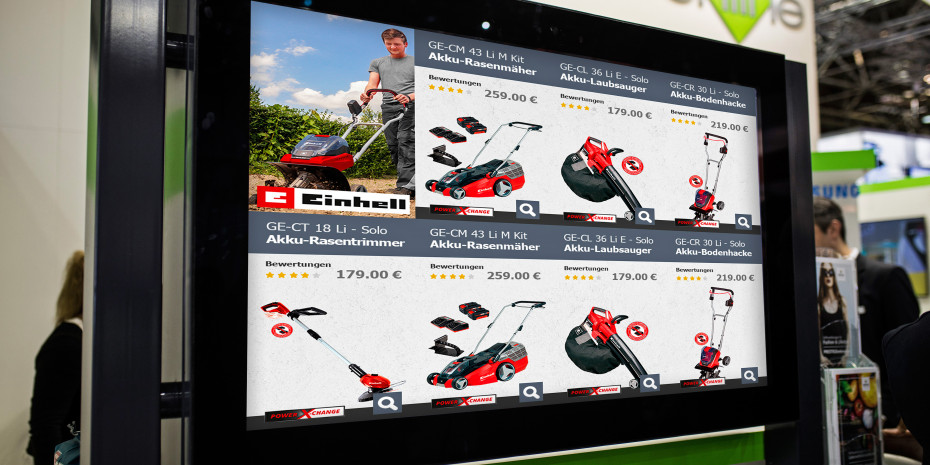 Schaukasten, Online Software AG.