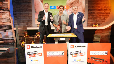 Einhell beteiligt sich an RTL-Spendenmarathon