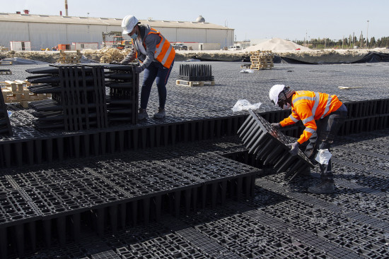 Am Isover-Standort in Südfrankreich wurde eine unterirdischen Retentionsanlage von Graf eingebaut.&nbsp;