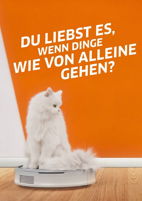 Der „Magic Cat Moment“ funktioniert auch mit dem Saugroboter – &nbsp;und spricht so neue Zielgruppen an.