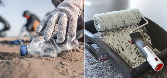 Die jüngste Innovation von Nespoli: Der nachhaltige ­Recycling-Roller enthält Meeresplastik.