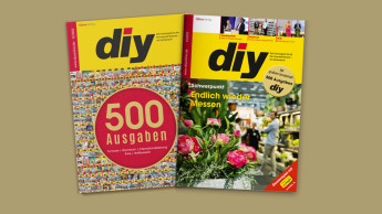 Großes Sonderheft „500 Ausgaben diy“ mit dem August-Heft des Fachmagazins Großes Sonderheft „500 Ausgaben diy“ mit dem August-Heft des Fachmagazins