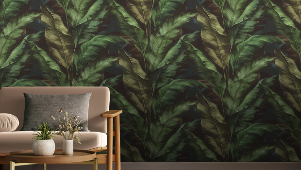 Blattmotive sind derzeit stark angesagt, zur Kollektion gehören aber auch florale und geometrische Muster sowie Designs, die wie Stein oder Holz anmuten.&nbsp;