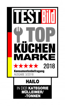 Hailo gehört zu den Top 3 in der Kategorie Abfallsammler, bestätigt Test-Bild.