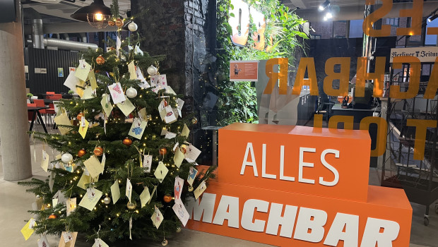 An den Bäumen wurden Wunschzettel aufgehängt.&nbsp;