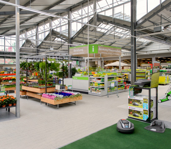 Der ehemalige Obi-Markt wurde komplett saniert.