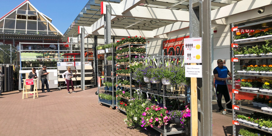 Corona, Auswirkungen auf die Bau- und Gartenmärkte