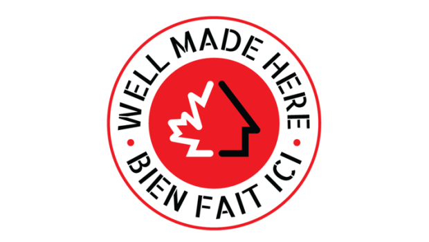 „Well made here“ ist eine anerkannte Nonprofit-Organisation, die im Oktober 2018 von mehreren Marken und Verbänden gegründet wurde. Ihr Ziel ist es, den Kauf von in Kanada hergestellten Baumaterialien und Eisenwaren für den Markt zu fördern.