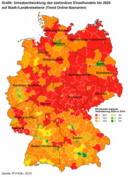 IFH-Studie: Umsatzentwicklung des stationären Einzelhandels bis 2020 auf Stadt-/Landkreisebene (Trend Online-Szenarien) IFH-Studie: Umsatzentwicklung des stationären Einzelhandels bis 2020 auf Stadt-/Landkreisebene (Trend Online-Szenarien)