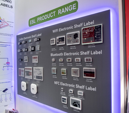 ESL-Modelle gibt es in allen Größen – und sie werden dank E-Ink-Einsatz bunter.&nbsp;