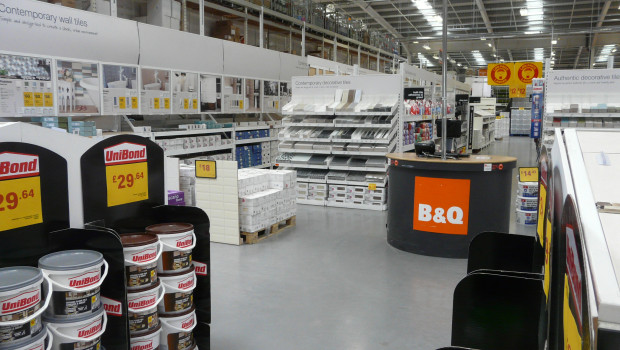 Die Baumarktvertriebslinie B&Q erlitt ein Minus von 0,4 Prozent. Die Baumarktvertriebslinie B&Q erlitt ein Minus von 0,4 Prozent.