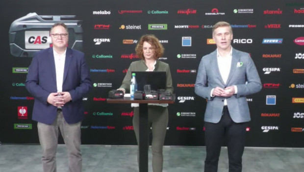 Thomas Zeller, Leiter des CAS-Partner-Programms (von links), Nadine Lillich, Vice President Corporate Marketing & Brand Management,&nbsp;und CEO Henning Jansen führten durch die Pressekonferenz.