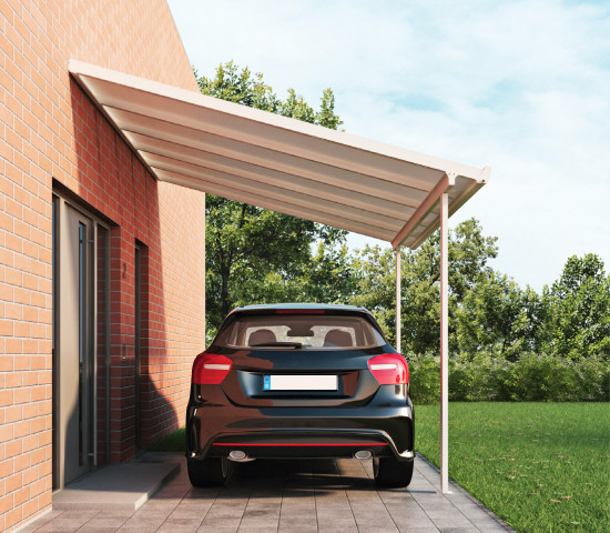 Gutta, Terrassenvordach als Carport