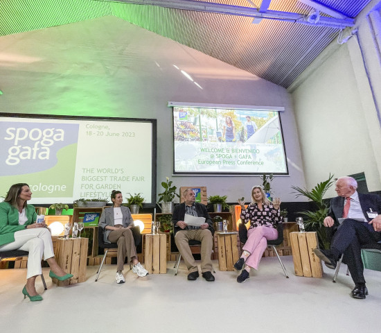 Podiumsdiskussion mit Camilla Biasio (v.l.), Anna Hackstein, Norbert L. Jedrau, Martina Mensing-Meckelburg und John W. Herbert.