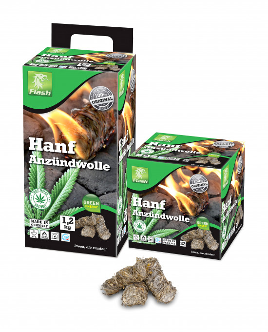 Boomex, Anzündwolle, Hanf