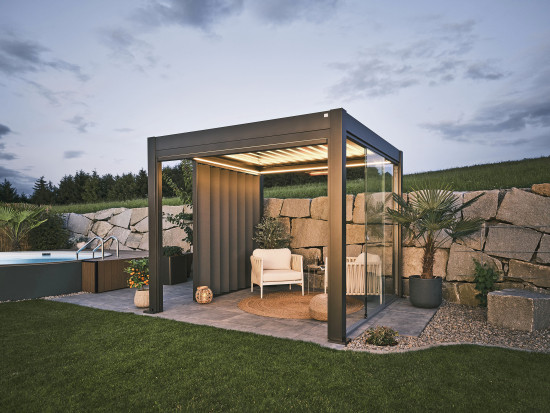 Die Pergola wurde bereits mit dem Red Dot Award ausgezeichnet.