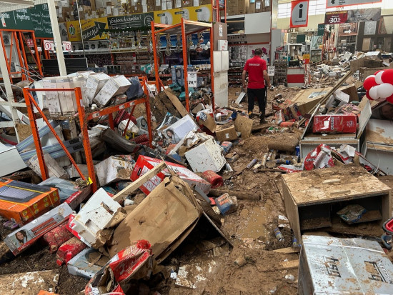 So sah es nach der Flut aus.