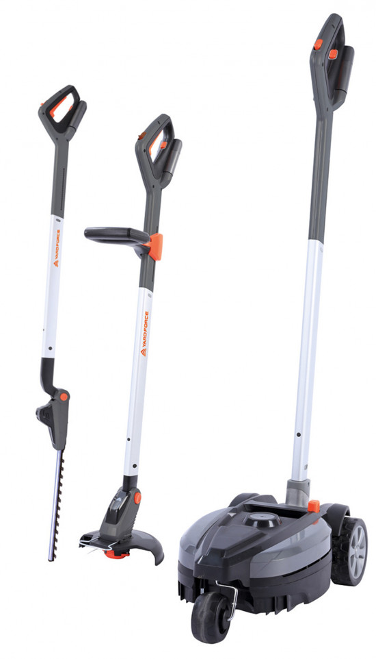 Ein Mulch-Rasenmäher,&nbsp;ein Trimmer und eine&nbsp;Heckenschere bilden die neue Produktserie iFlex.