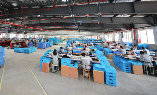 Aktuell arbeiten 320 Personen am Standort in Jinhua – &nbsp;mit Luft nach oben: Es ist Platz für bis zu 500 Mitarbeiter. &nbsp;&nbsp;