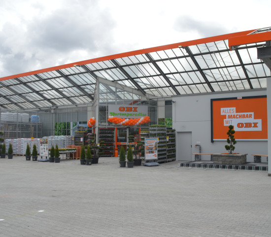 Von der Parkebene aus ist das Gartencenter ebenerdig erreichbar.