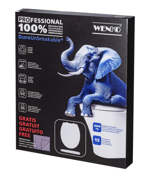 Der WC-Sitz „Crevada“ ist bruchsicher und belastbar – mit einer 15-Jahres-Garantie.&nbsp;