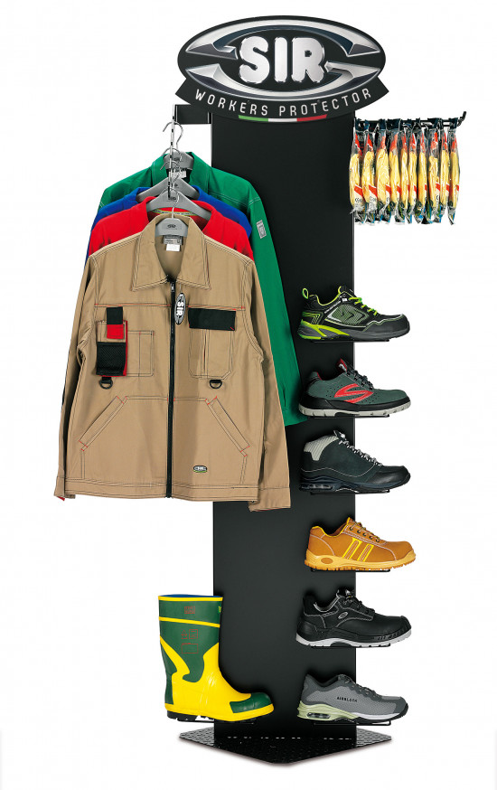 Die Arbeitsschutz-Spezialisten haben POS-Präsentationsständer für ihr&nbsp;Workwear-Programm&nbsp;entwickelt.