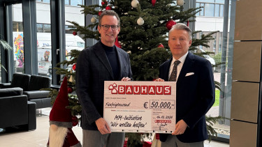 Bauhaus spendet an Mannheimer Initiative „Wir wollen helfen“