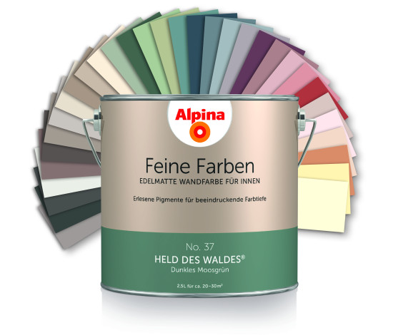 Alpina spricht mit dem Feine Farben Sortiment eine weibliche Zielgruppe an.&nbsp;