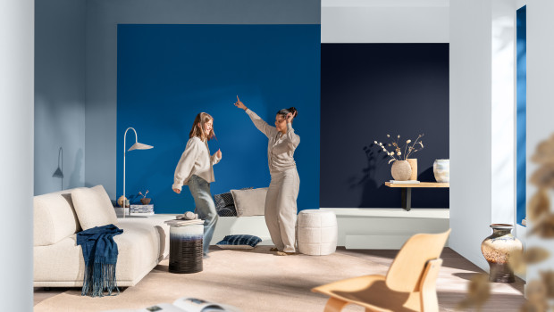 Free Groove, Mellow Flow und Slow Swing heißen die drei trendigen Blau-Nuancen.