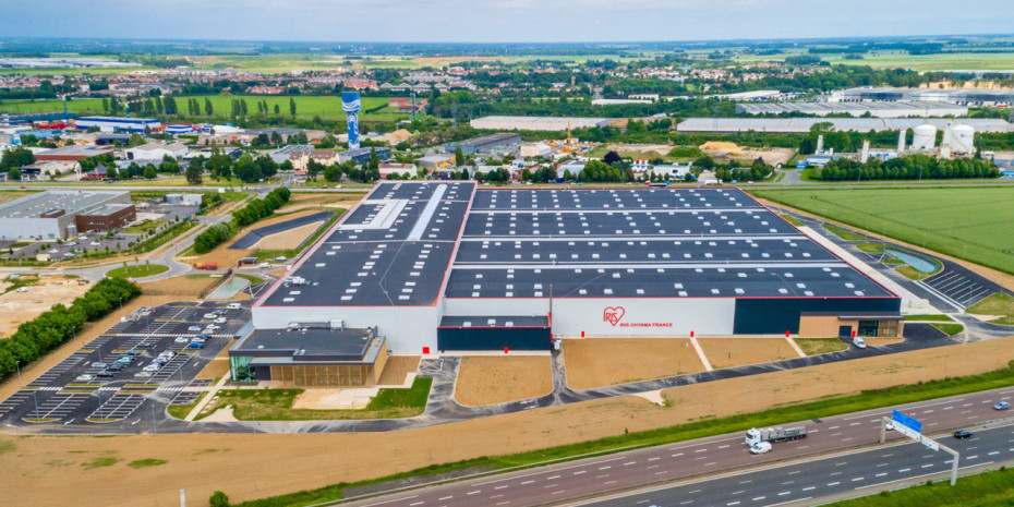 Der Produktions- und Logistikstandort von Iris Ohyama Europe im französischen Lieusaint.