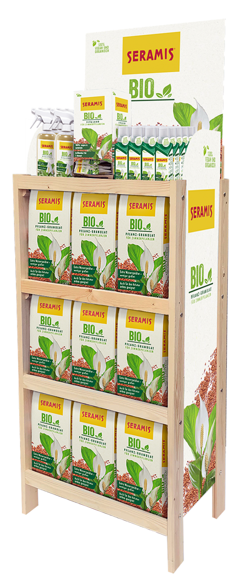 Seramis, Display, Zweitplatzierung Seramis, Display, Zweitplatzierung