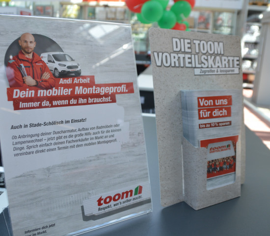 Und so wird Andi Arbeit beworben.