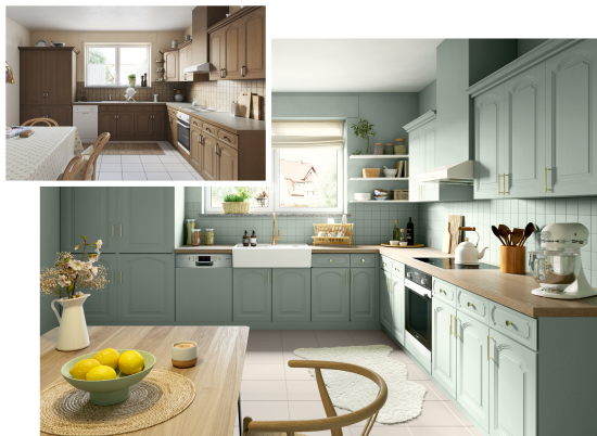 Auch die Küche erhält damit ein neues Aussehen.&nbsp;