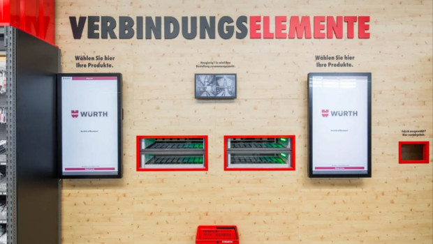Kunden können nun über einen Automaten kleinere Produkte, wie Schrauben und Dübel kaufen.&nbsp;