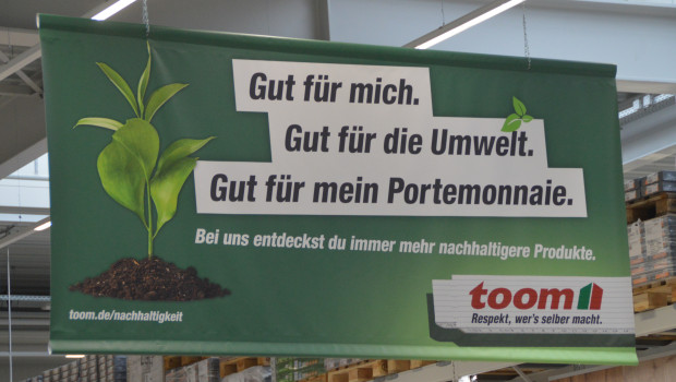 Toom bietet in zahlreichen Sortimenten umweltfreundlichere Alternativ-Produkte. an. Toom bietet in zahlreichen Sortimenten umweltfreundlichere Alternativ-Produkte. an.