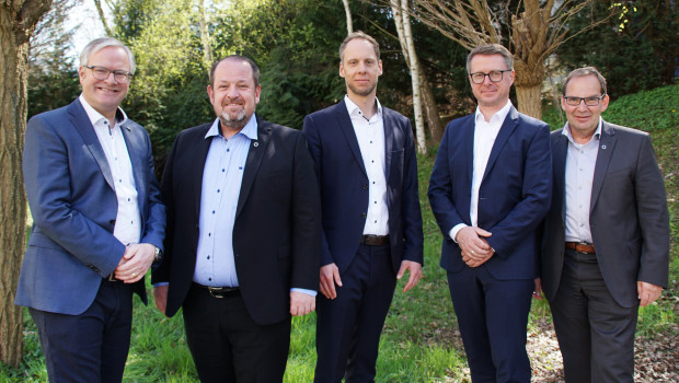 Der neue Aufsichtsrat der Bauvista (v. l.): Joachim Schulte, Stephan Eichhorn, Jan-Mark Weitz, Thomas Grunwitz und Germar Baumgärtel.