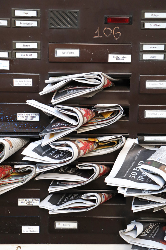 „Bitte keine Werbung“ steht inzwischen auf 30 Prozent aller Briefkästen.